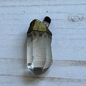 Clear Quartz Crystal Point Pendant